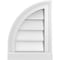 Ekena Millwork Quarter Round Top Left Surface Mount PVC Gable Vent w/ 2"W x 2"P Brickmould Sill Frame, 12"W x 16"H GVPQL12X1603SN - alternate 1